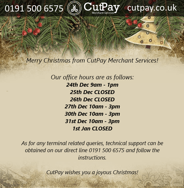 Christmas Timing in Cutpay 